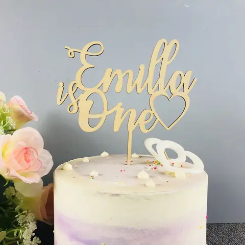 Topper de bolo de feliz aniversário com nome personalizado, presentes personalizados, topper de bolo de aniversário infantil, decoração de festa de bolo de aniversário