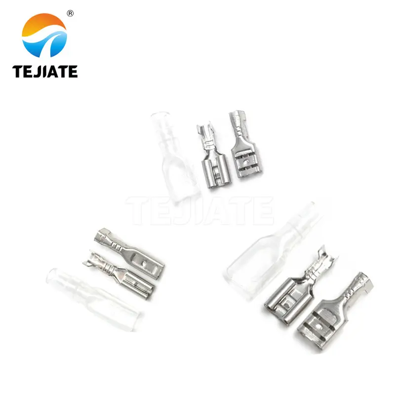 

Female Spade Connector 2.8 /4.8 /6.3 Crimp Terminal with Insulating Sleeves For Terminals 22-16AWG