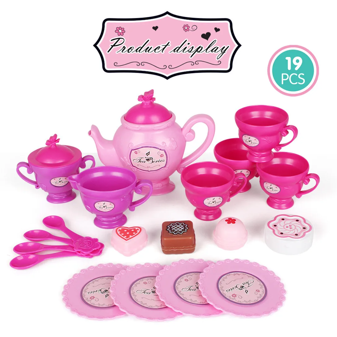 Parent-Child Education Children Early Simulated Kitchen Pretend to Play Toys Teacups Tableware Set Gifts Collection Presentation