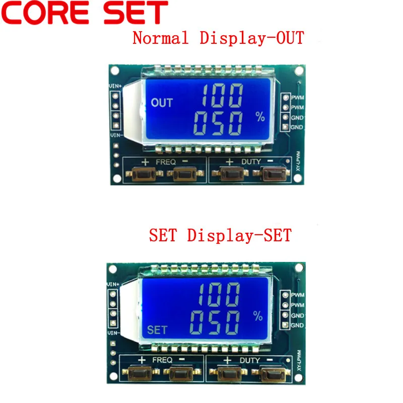 1Hz-150 Khz Generatore di Segnale PWM Bordo Modulo Funzione di Frequenza Degli Impulsi Duty Cycle Regolabile TTL Modulo Display LCD 3.3 V-30 V