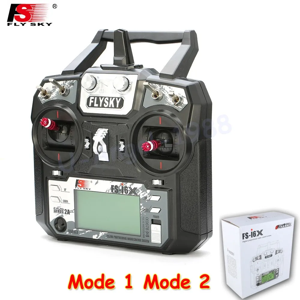 

Original Flysky FS-i6X 2.4GHz 10CH AFHDS 2A RC Transmitter With X6B i-BUS Receiver For Rc Airplane Mode 1 Mode 2