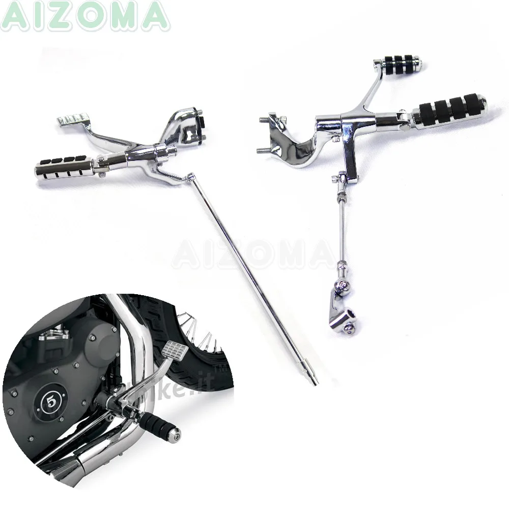 

Motorcycle Complete Forward Control Foot Pegs Levers Linkages Kit Chrome Male Mount Foot Rests Shifter Peg For Harley Sportsters