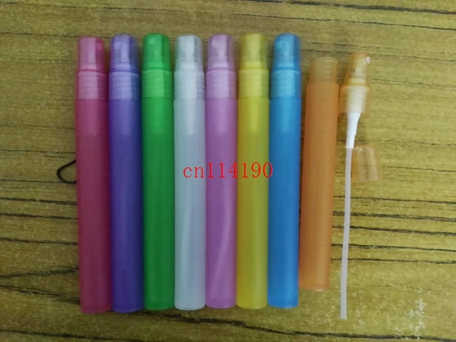 100pcs/lot DHL Fedex Free Shipping 15ML perfume plastic bottle spray bottle Empty perfume bottle random colors