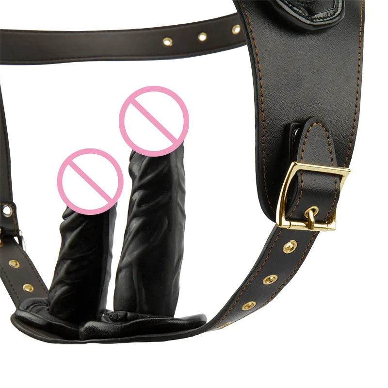 Strap on Dildo Harness Lesbian Sex Toys for Women and Men Strap on Vibrators Anal Plug with Three Realistic Dildos - view 4