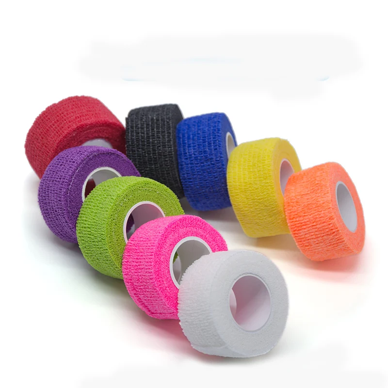 Self Adhesive Non Woven Cohesive Bandage 2.5*450cm Sports Protective Stretch swathe Braces & Supports MR129
