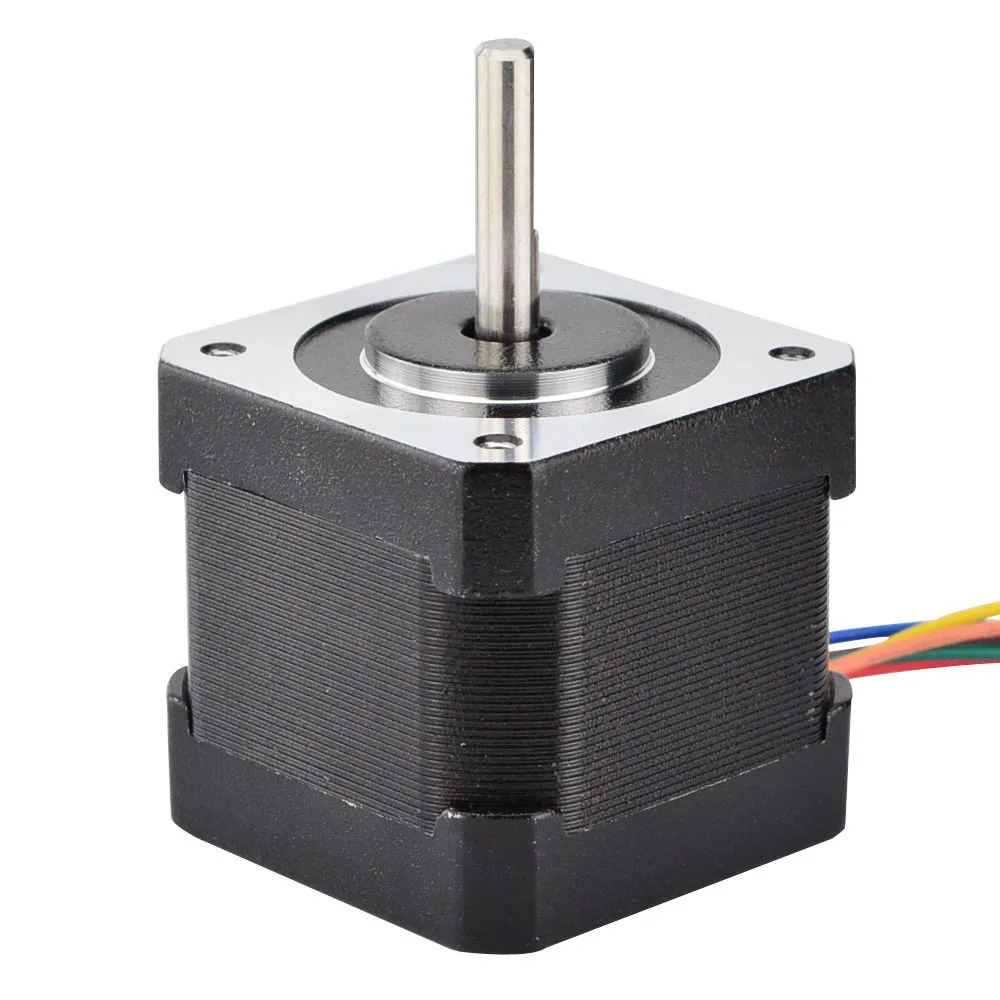 0.9deg 6 Leads Nema 17 Stepper Motor Unipolar 26Ncm(36.8oz.in) 0.4A 42x42x39mm for 3D Printer/ Extruder Motor