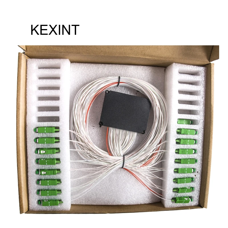 KEXINT Fiber Optical PLC Splitter 1*8 0.9 SC/APC / 10Pieces Wholesale