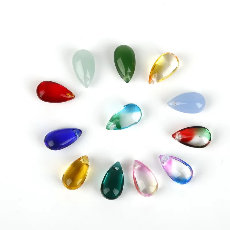 5Pcs/lot 14x8mm Crystal Teardrop Beads Czech Water Drop Glass Beads DIY Charms Pendant for Earring Necklace Jewelry Making