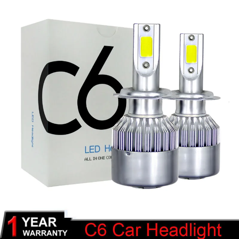 

C6 Wholesale 880 881 H7 LED H4 Car Fog Lights Bulb H27 HB4 HB3 9012 9006 H3 H1 H11 H8 H9 H13 Led light For Auto 12V Head light