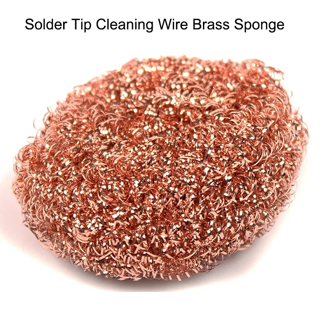 NOVFIX 10pcs Welding Soldering Solder Iron Tip Cleaner Cleaning Steel Wire Sponge Ball Welding Soldering Accessories