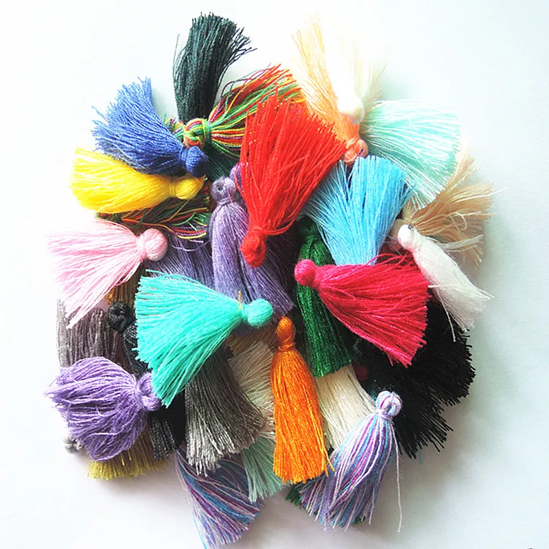 20pcs/lot 30mm multi cotton tassels for diy jewelry making accessories mini tassels for earrings