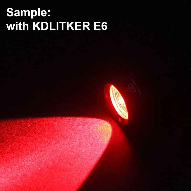 KDLITKER P6-COLOR Luminus SST-10-R Red 620nm 600 Lumens 3V - 9V 1-Mode OP P60 Drop-in