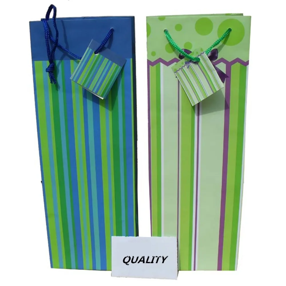 Wholesale:TWO STYLES You can Choose,Quality Paper Bags For Wine,Wine Bag,Wine Bottle Bag.Promotional Bags. SIZE:13*8.5*36cm