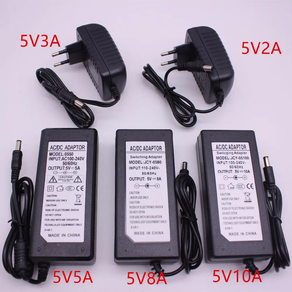 

AC DC Power Adapter 5V 5A 6A 8A 10A Charger Transformer 25W 60W 40W 50W For LED Strip Light CCTV Camera With IC Chip