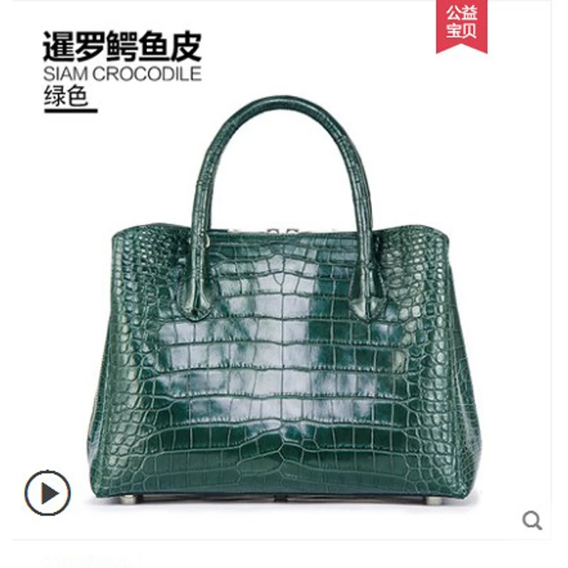 ouluoer Thai crocodile skin handbag for ladies belly handbag fashion bag high-grade luxury leather belly bag for ladies handbag