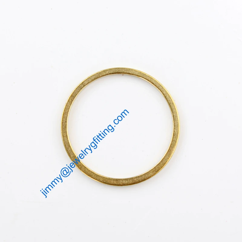 3000PCS Raw Brass Circle 24*1*1mm copper Rings jewelry findings Conntctors Quoit