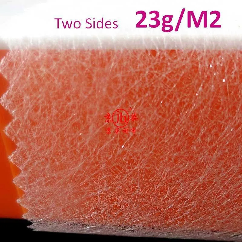 1.12 Meter Wide Double Side Adhesive Non-Woven PA Hot Melt Adhesive Omentum Garment Fabric Interlining Cloth Lining White Black