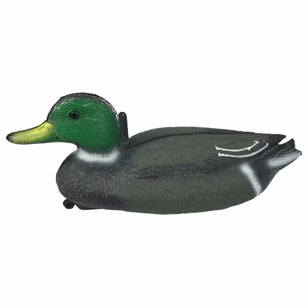 Tourbon Vivid Carved Plastic Mallard Male Duck Decoy Ornaments Painted 3D Animal Bait Hunting Accessories