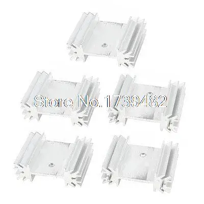 5 x Aluminum Heat Sink Heatsink 25x34x12mm for TO220 Power IC