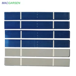 MACRAGSEN 100 sztuk panel słoneczny 0.5V 260mA polikrystaliczny solary komórek 78x10mm DIY samochód słoneczna ładowarka Usb bank mocy moduł