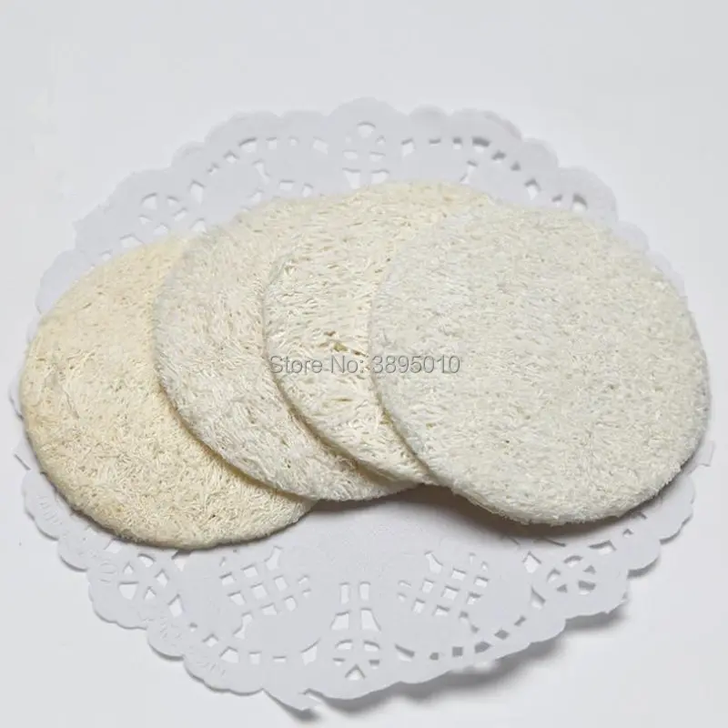 Natural Loofah Cleansing Tablets Sponge Bath Rub Exfoliate Bath Glove Oval Bath Towel F1134