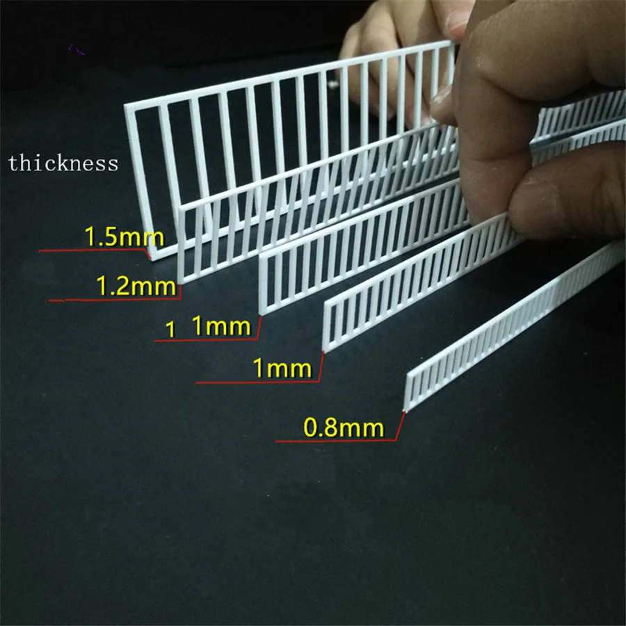 5pcs/lot Vertical Railings Architecture Model Scale Building Model Railings Fence