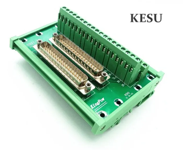 DB37 37Pin 37-Pin Female male Signal Module Terminal Breakout Board Gold plated Connector