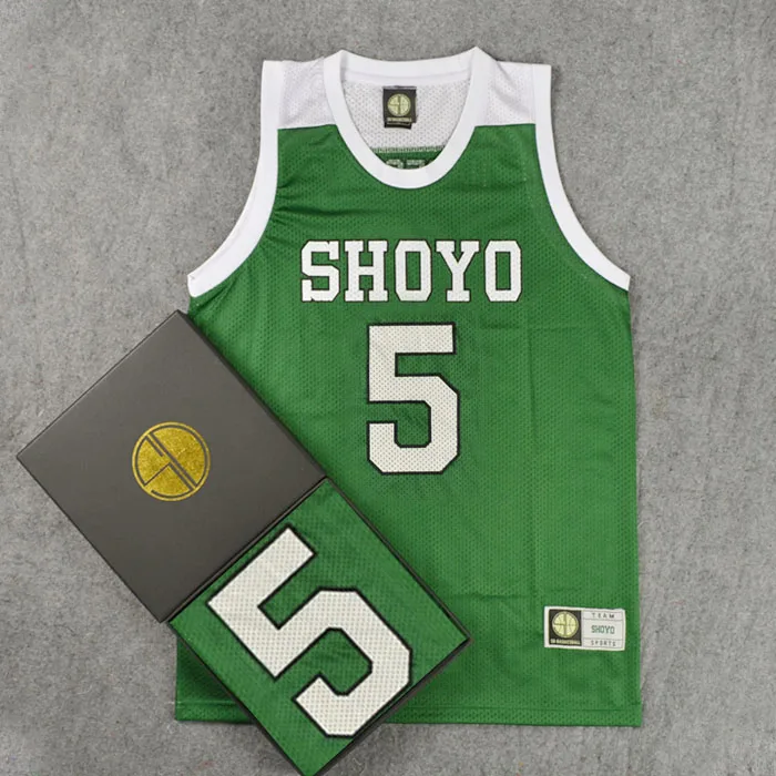 Disfraz de Anime Shoyo School No.5, Jersey de baloncesto Tooru Hanagata, Tops, uniforme de equipo de baloncesto deportivo escolar