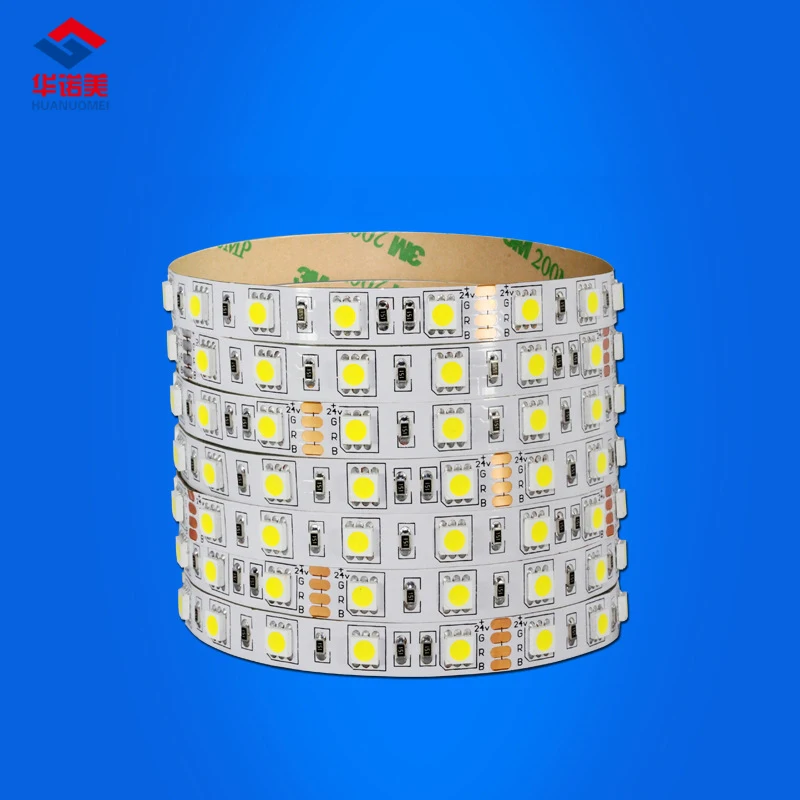 DC24V 300LEDs 5050 SMD RGB LED Strip Flexible White PCB Tape 24V LED Lights Non-waterproof IP20 Red Blue Green Yellow White