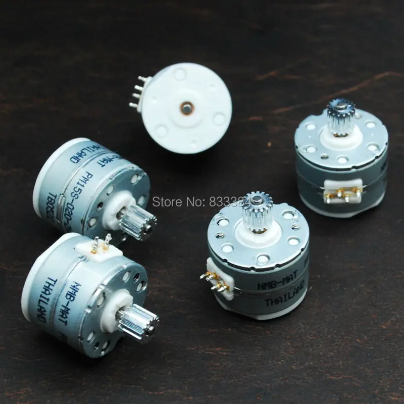 20pcs NMB 2 phase 4 wire stepper motor  With output wheel step angle 18 degrees free shipping