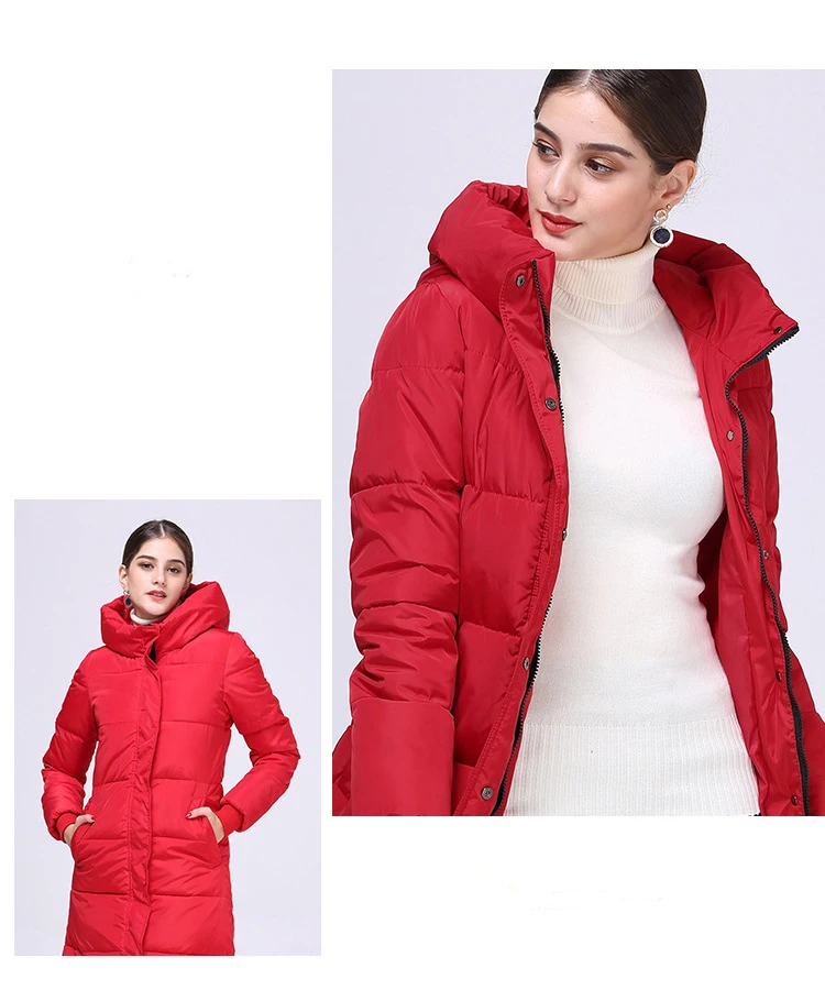 New Women\'s large size thickening Sustans Hooded zipper Cotton clothing Female Winter Coat