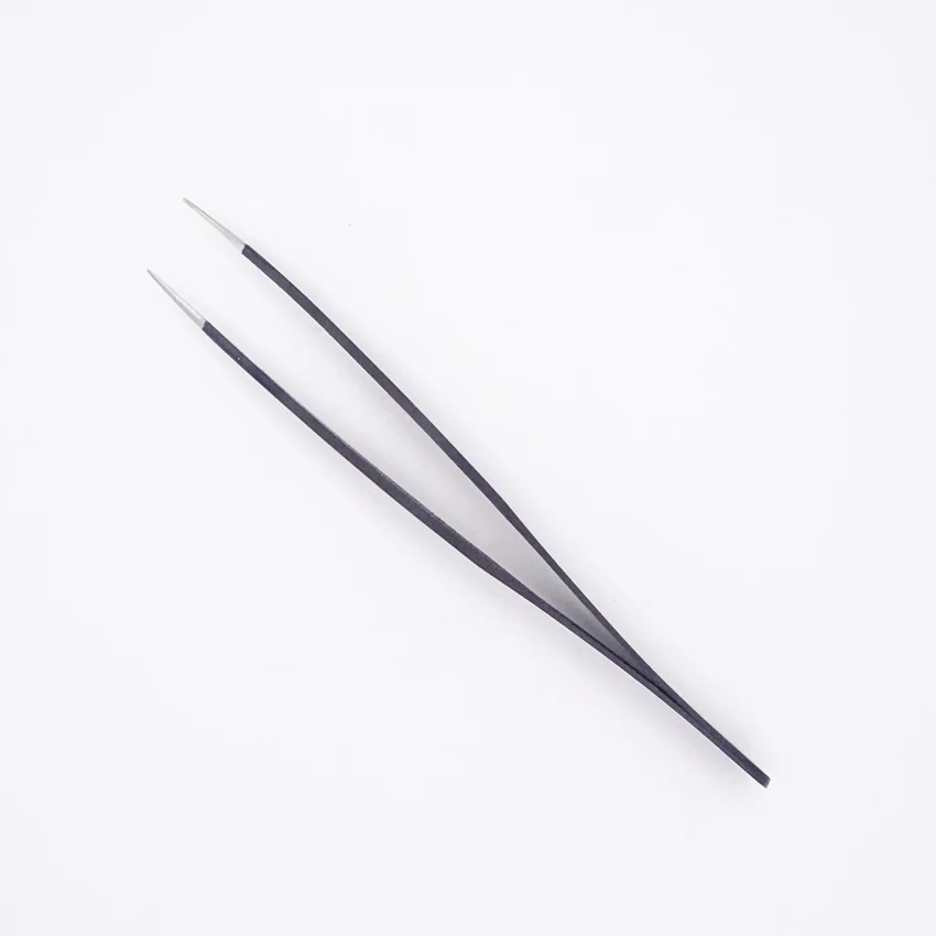 Wholesale HRC40 Degrees Multifunction anti-static Antimagnetic sharp point Stainless Steel Tweezers ESD-10 for Repairing Tools