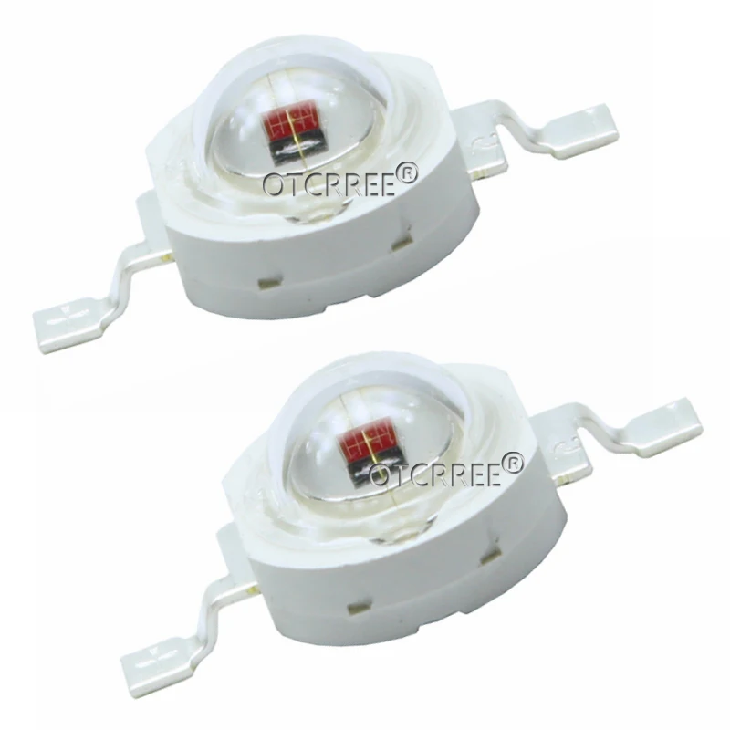 5PCS 730NM 3W Far Red LED Far Infrared LED 720nm 3W 730NM IR LED 740nm with 20mm Star Platine Base for For LED Project DIY