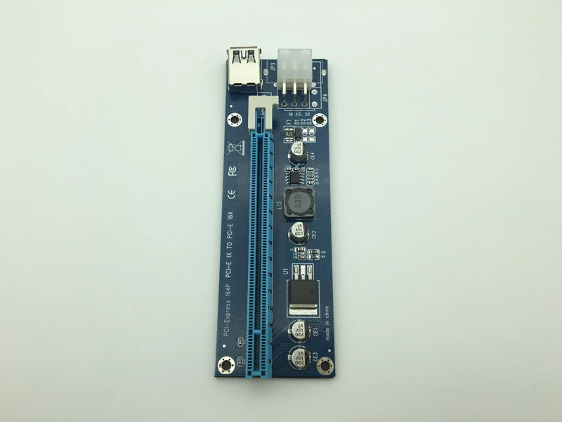 USB 3.0 PCI-E PCI E Express Extender Riser Card PCI-E 16X Adapter 60CM SATA 15 Pin-6Pin Power Cable for bitcoin mining