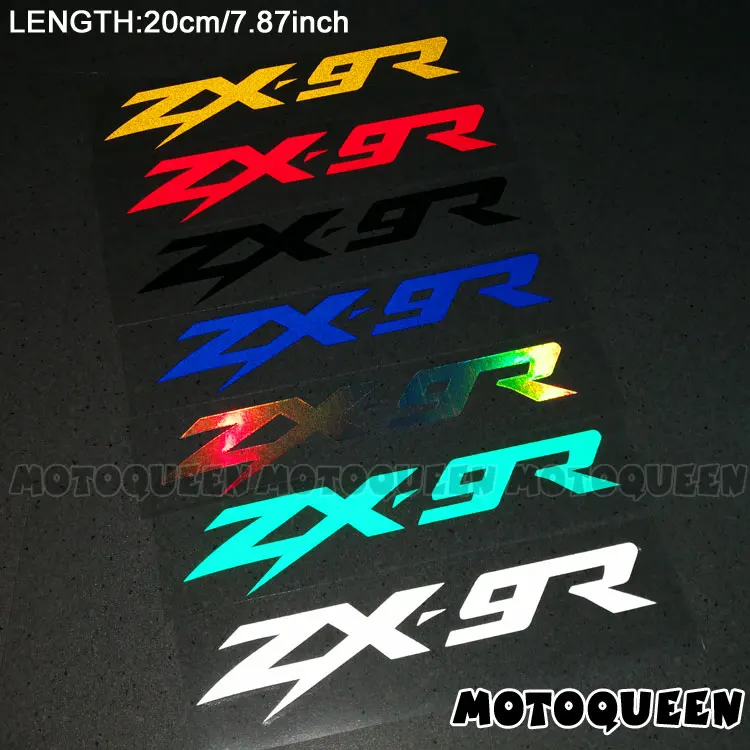 

2PCS Motorcycle body Wheels Fairing Helmet Tank Pad logo reflective Accessories Stickers Decals For ZX-9R ZX9R