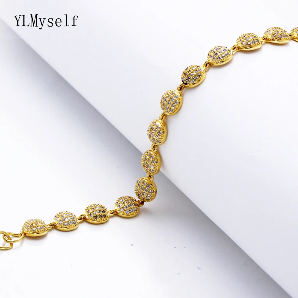 18cm+2cm length new High quality cubic zircon crystal bracelet fast shipping female jewelry trendy Bracelet & Bangle for women