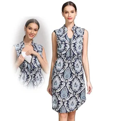 Summer Sleeveless Floral Pattern Maternity Nursing Clothes Women Breastfeeding Dress Mommy Wear Free Shipping