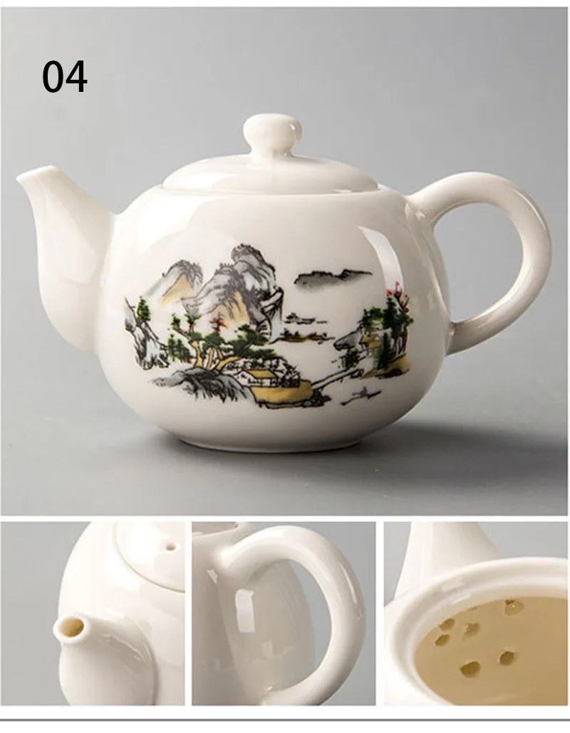 Exquisite Ceramic Kung Fu Tea pot,Chinese Teapot Kettle,Coffee Tea Sets,Chinese traditions Flower Tea Pot,Porcelain Teaware