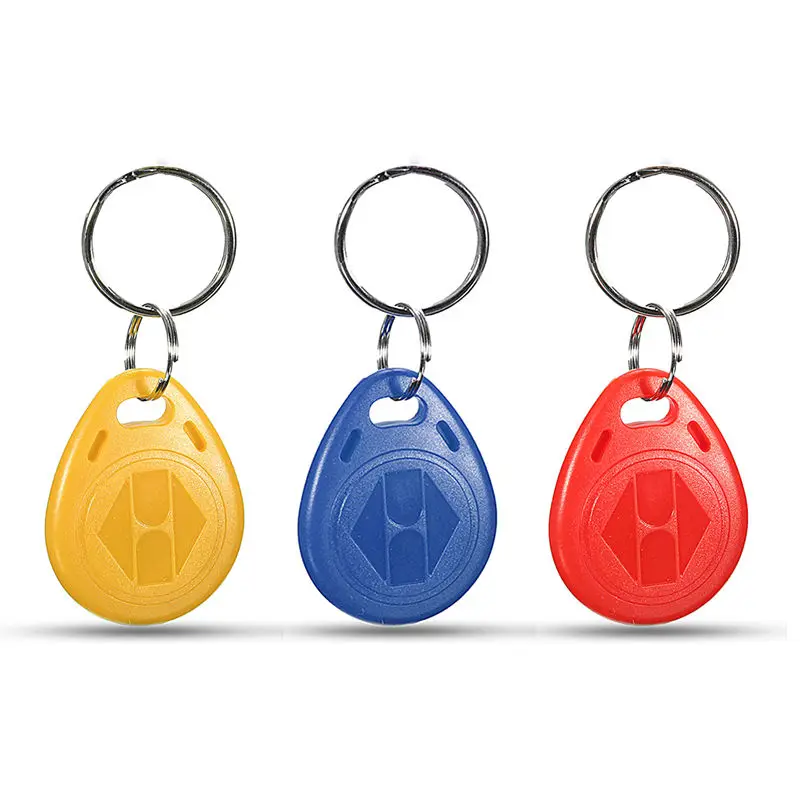 10PCS 125KHz RFID Keyfob Wateproof ID Card Proximity ID Token Tag Key Keyfobs Keychain Chain Plastic For Lock Access System