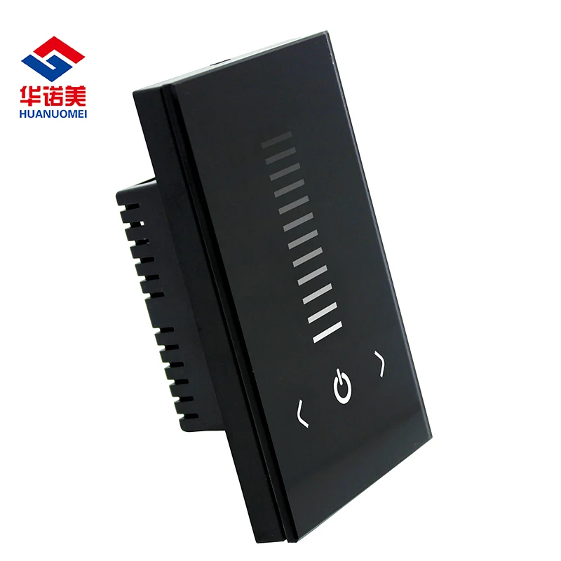 TM120U America Standard 0-10V LED Touch Panel Dimmer; AC90-240V(50Hz/60Hz); Output:15mA*1channel, output signal:0~10V,power:200W