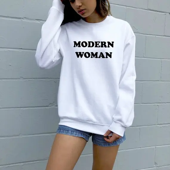 

Sugarbaby Modern Women Crewneck Sweatshirt Gifts for her Long Sleeve Fashion Tumblr Casual Tops Crew Neck Jumper drop ship