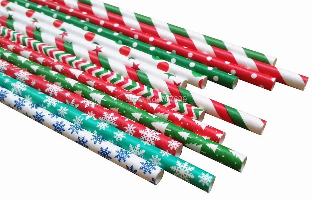 

Free DHL Shipping $100 Above Paper Straws, Snowflake Paper Straws, Drinking Paper Straws Christmas Paper Straws 5000 pcs Mix