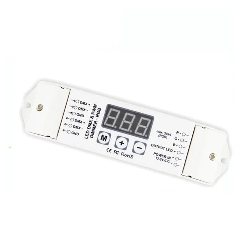 1X RGB 3CH DMX512 decoder RGB LED strip DMX512 decoder