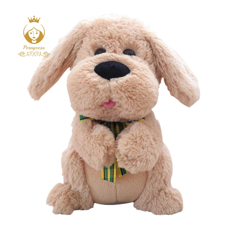 1 pz 28CM cane elettrico peluche animali di peluche canto musica per bambini giocattoli orecchie Flaping spostare bambola interattiva regali per bambini