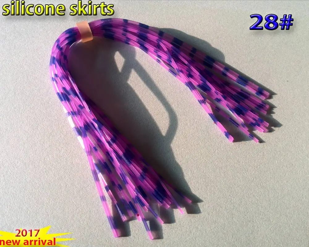 Faldas de silicona con sonajero para pesca con mosca – 13 cm - imagen 5