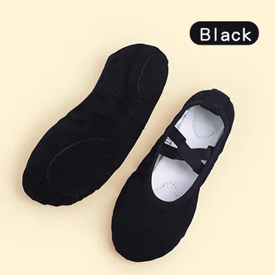 Mädchen Frauen Ballett Hausschuhe Ballett Tanz Schuhe Erwachsene Gymnastik Training Schuhe Leinwand Weiche Sohle Ballett Schuhe