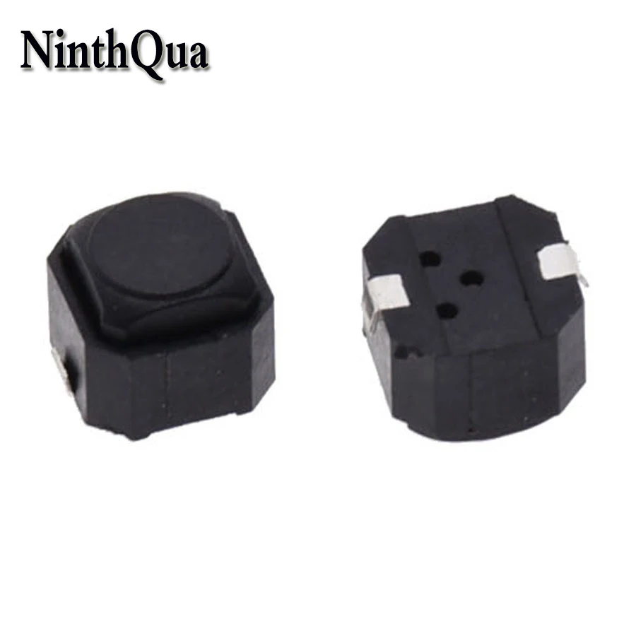 10pcs 6*6*5mm SMD Tactile Tact Push Button Switch 6x6x5mm Silent Micro  Silicone Switch