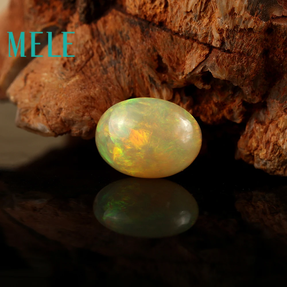 Natural red round cut opal for jewelry making,11X13X8mm5.7ct colorful fire DIY loose gemstone