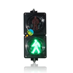 AC85-265V New arrival 100mm PC housing school teaching red green static mini LED pedestrian traffic light