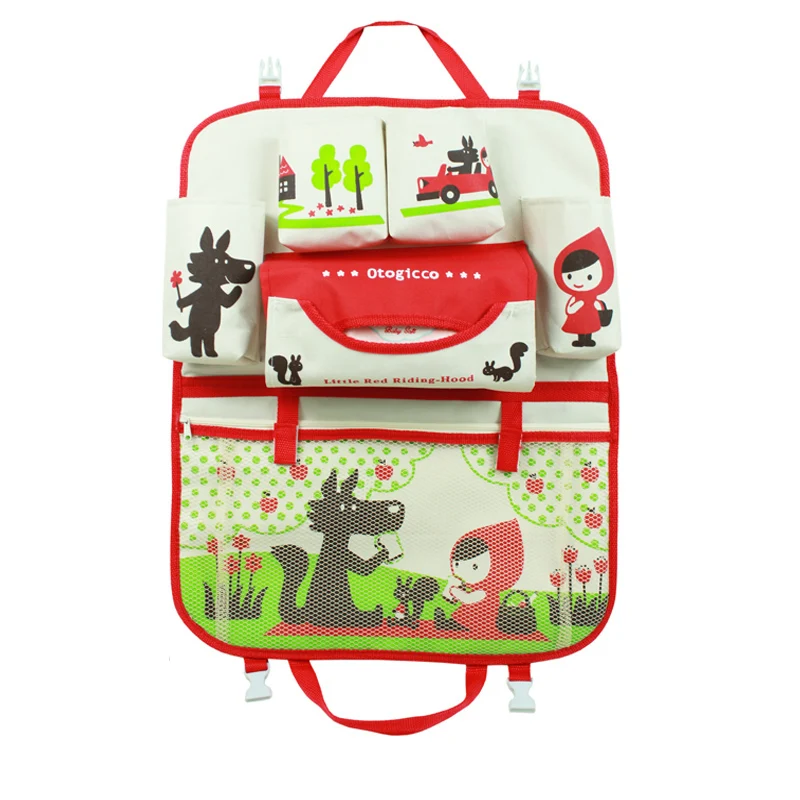 Cartoon Car Organizer Cute Cartoon Car Seat Back  Storage Bags Hanging Car Organizador Bags Pocket Car styling for Kids Children